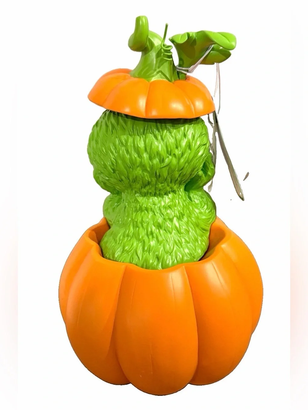 Sesame Street Oscar the Grouch Pumpkin Halloween 10” Figurine  New! So Cute!